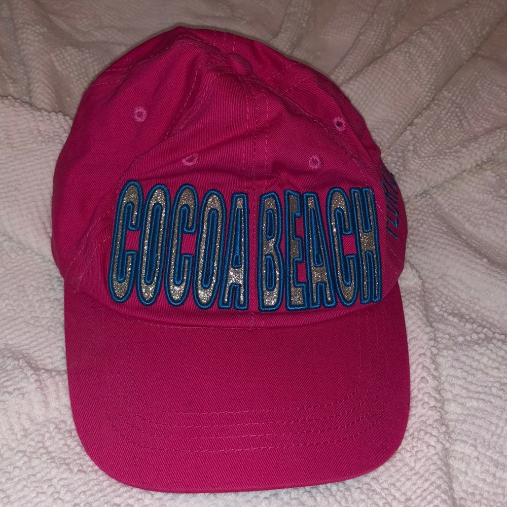 Glitter Pink Cocoa Beach, Florida souvenir hat